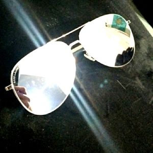 Saint Laurent Mirrored Aviator Sunglasses